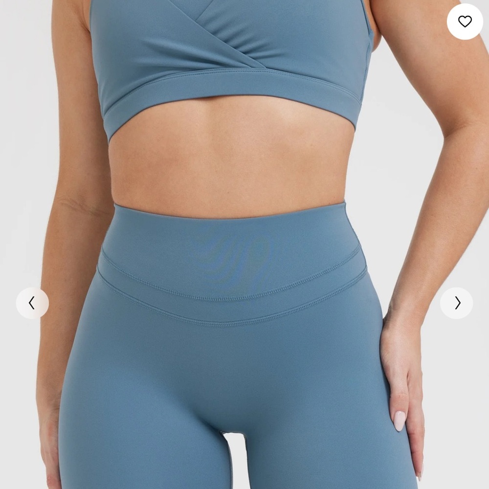 Oner Active Unified High Waisted Shorts in Moonstone Blue